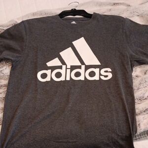 Adidas Women Gray T-Shirt Med